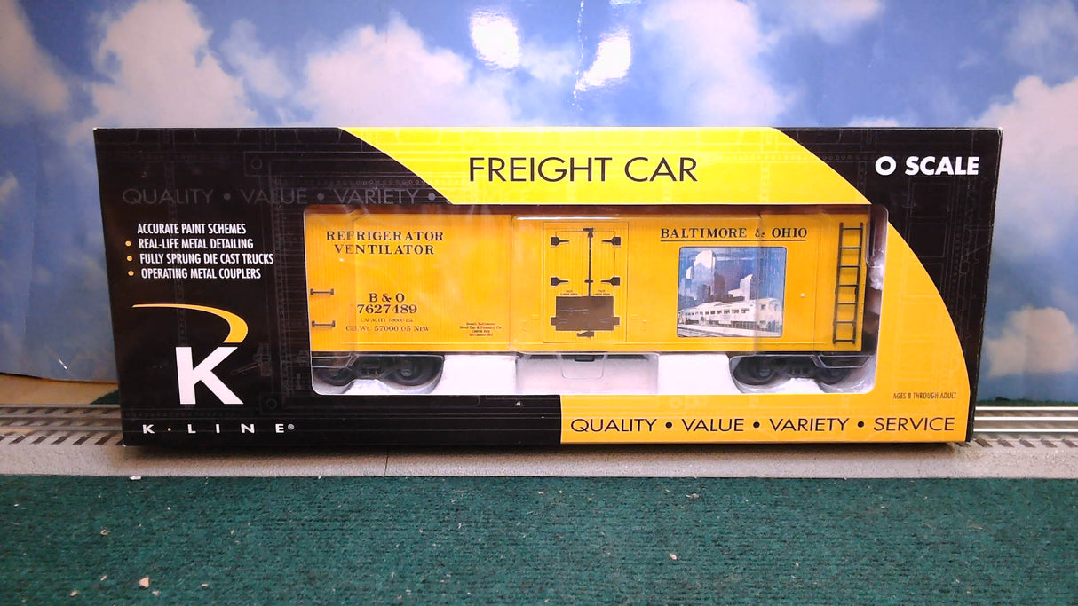 K-Line K762-7489 B&O O Scale Historical Art Reefer