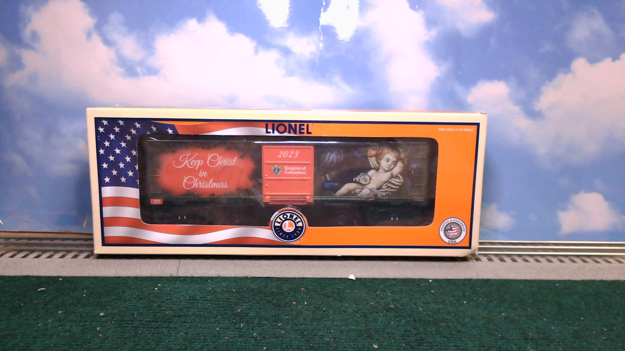 Lionel LNL2301540 2023 Knights of Columbus Keep Christ in Christmas Boxcar
