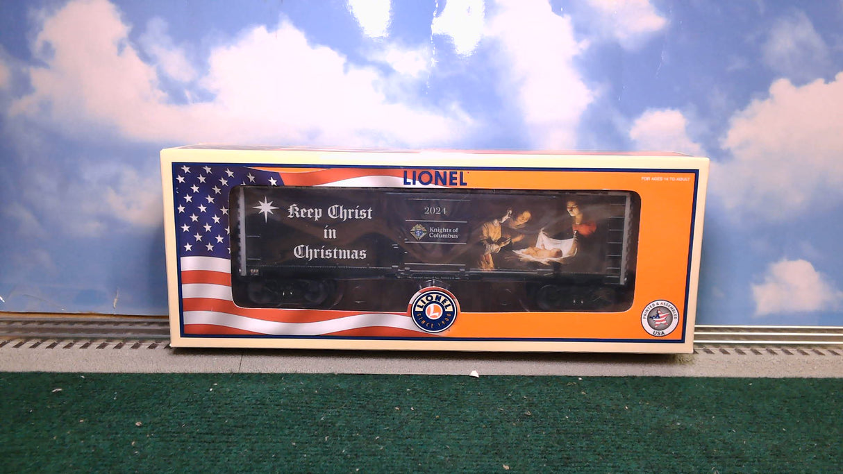 Lionel LNL2401810 2024 Knights of Columbus Keep Christ in Christmas Boxcar
