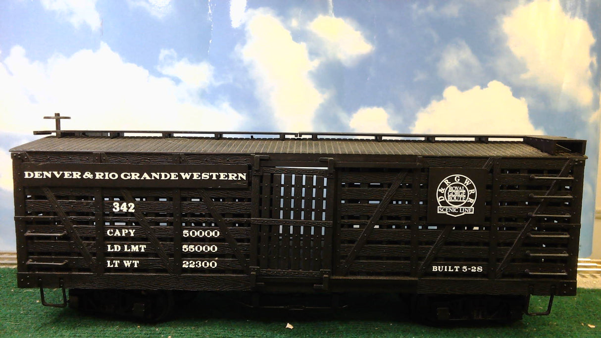 BACHMANN BIG HAULERS #98118 G-GAUGE STOCK CAR DENVER, RIO GRANDE, WESTERN