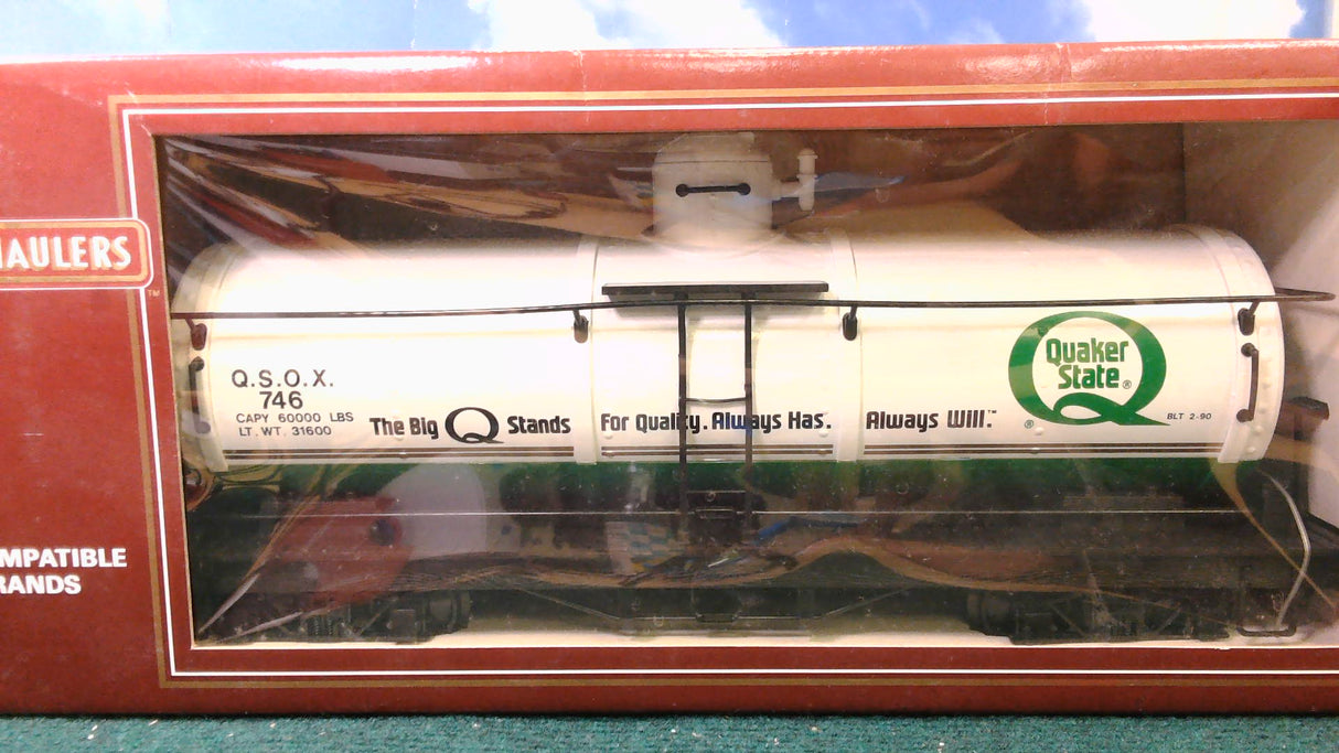 BACHMANN BIG HAULERS #93436 SINGLE DOME TANK CAR QUAKER STATE