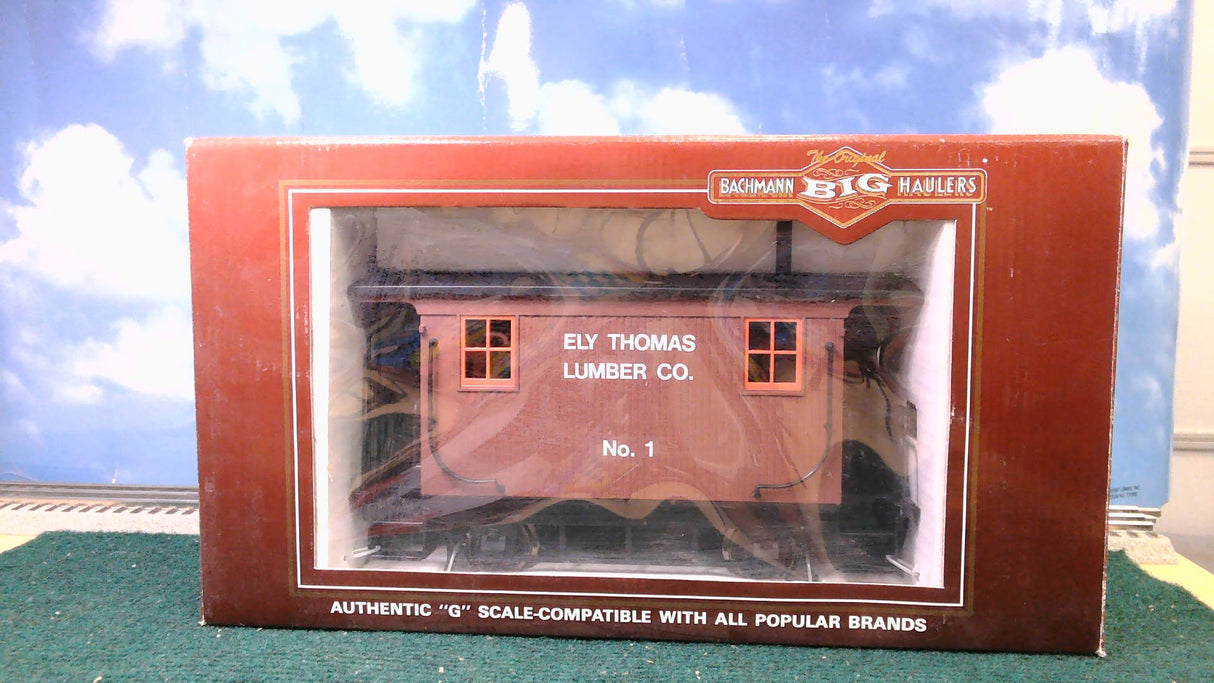 BACHMANN BIG HAULERS #93127 G-GAUGE LOGGING CABOOSE ELY THOMAS