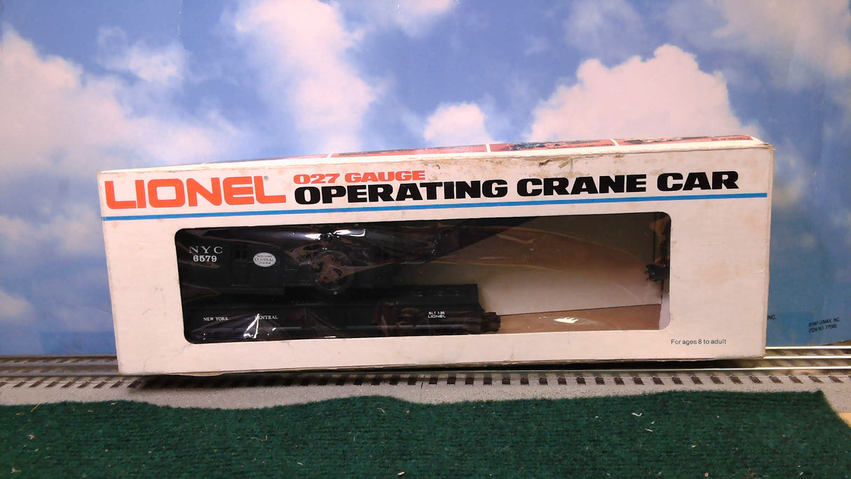 LIONEL LNL6-6579 NEW YORK CENTRAL 4 WHEEL CRANE CAR