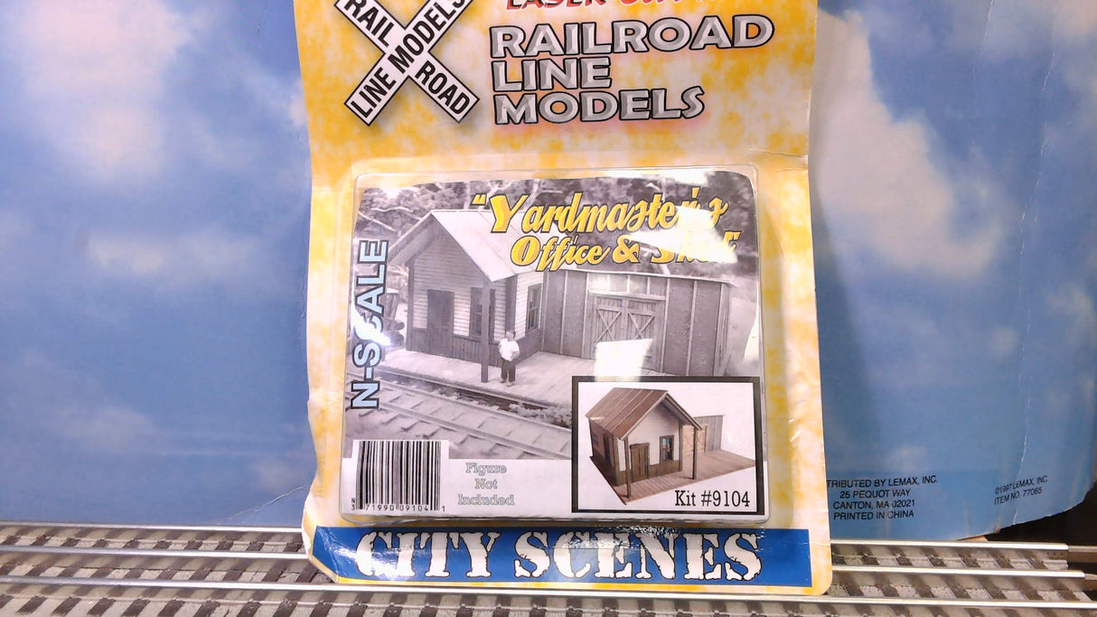 RAILROAD LINE MODELS N-SCALE YARDMASTER'S OFFICE & SHED KIT #9104