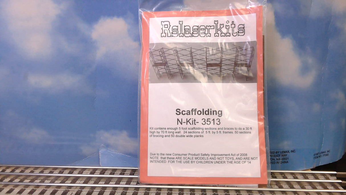 RSLASERKITS SCAFFOLDING N-SCALE KIT 3513