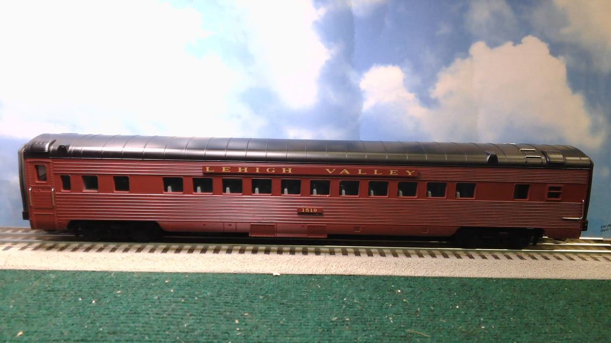 MTH 70' SCALE LEHIGH VALLEY STREAMLINED PASSENGER CAR SET 20-6527