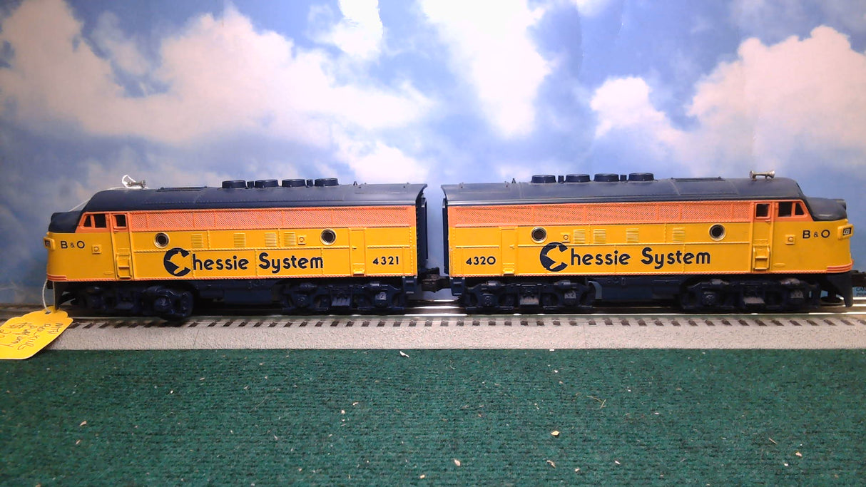 MTH RAILKING CHESSIE F-3A POWER UNIT AND F-3A DUMMY UNIT 30-2118-0