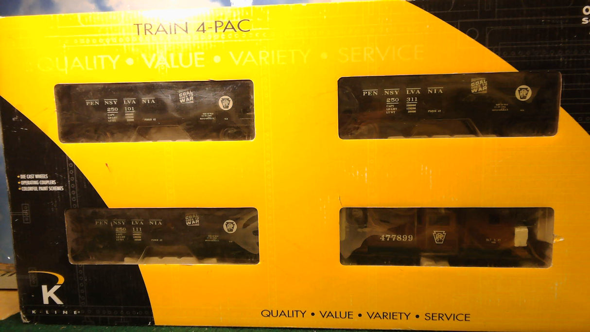 K-Line K622-1892A PRR Freight Car 4-pac