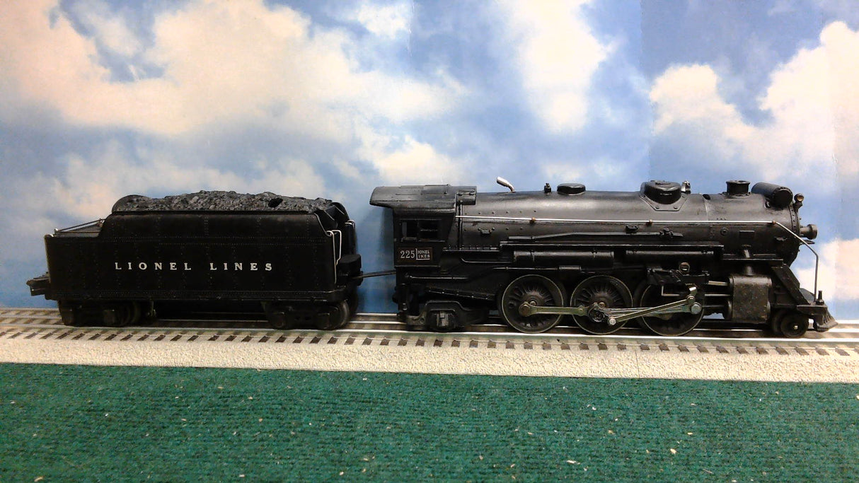 Lionel #225 Prewar 2-6-2 with Whistle Tender
