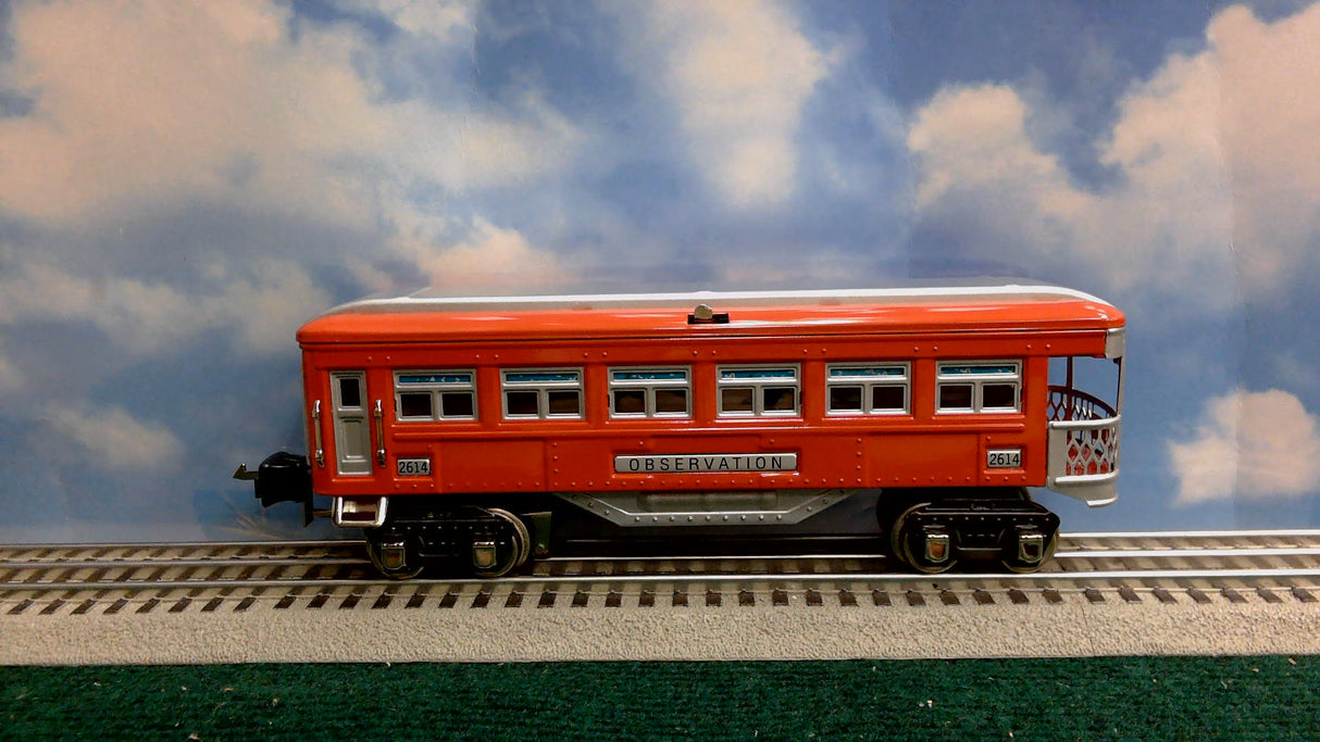 MTH 4-CAR O-GAUGE 2600 SERIES SET RED/SILVER 10-8010