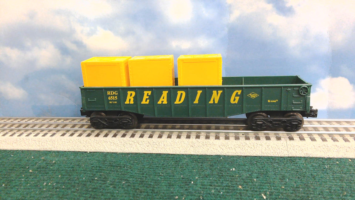 K-LINE READING GONDOLA WITH 3 BOXS 6515