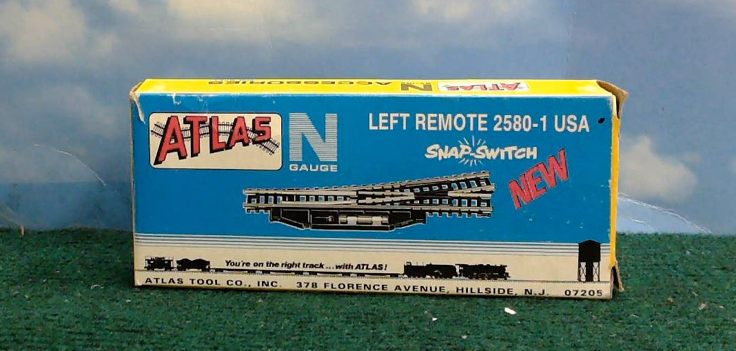 ATLAS N-GAUGE LEFT REMOTE SWITCH TRACK #2580-1