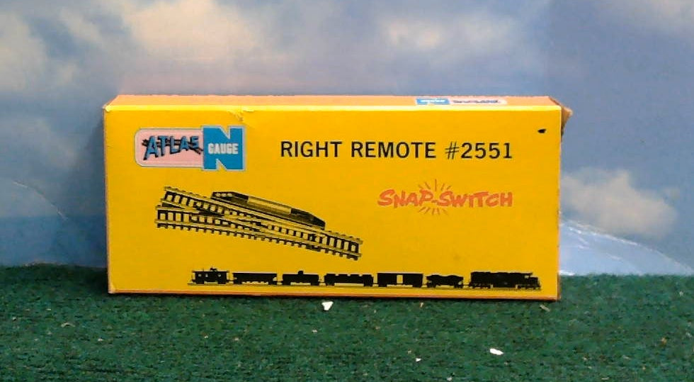 ATLAS N-GAUGE RIGHT REMOTE SWITCH TRACK #2551