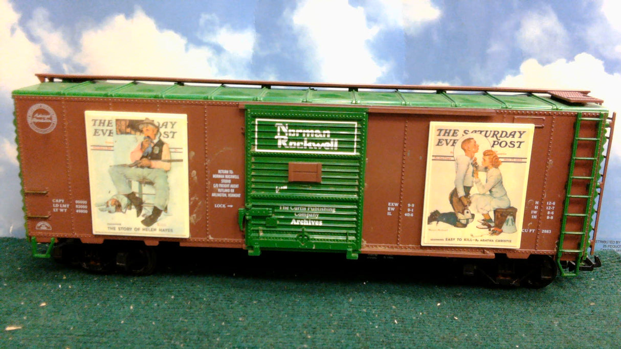 LGB G-GAUGE NORMAN ROCKWELL BOXCAR 49800