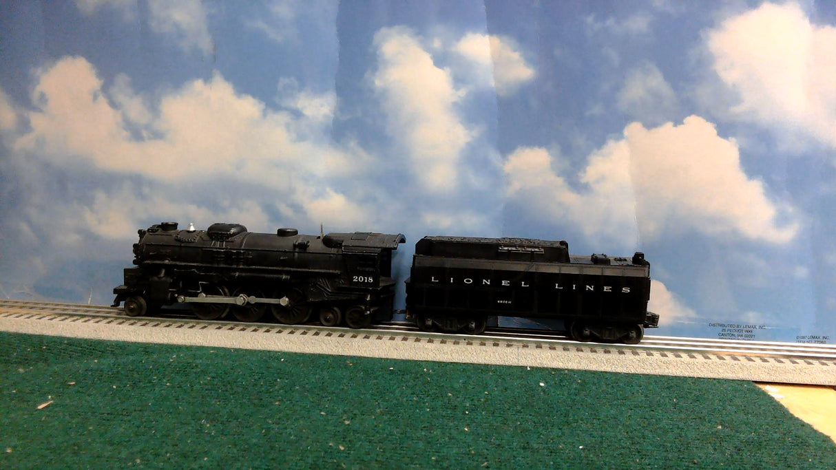 LIONEL POST-WAR 2018 DIECAST STEAM LOCO W/6026W TENDER- 027- ROOF - S7