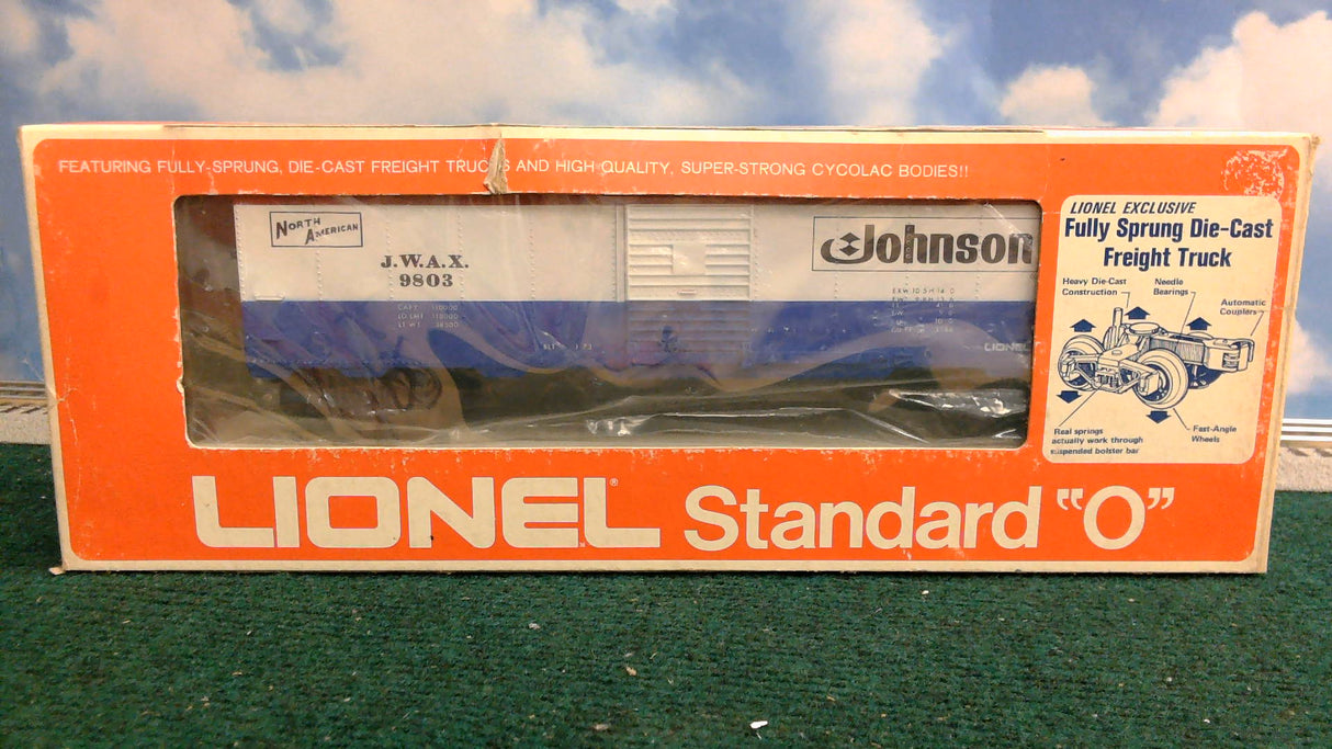 LIONEL 6-9803 JOHNSON WAX BOX CAR