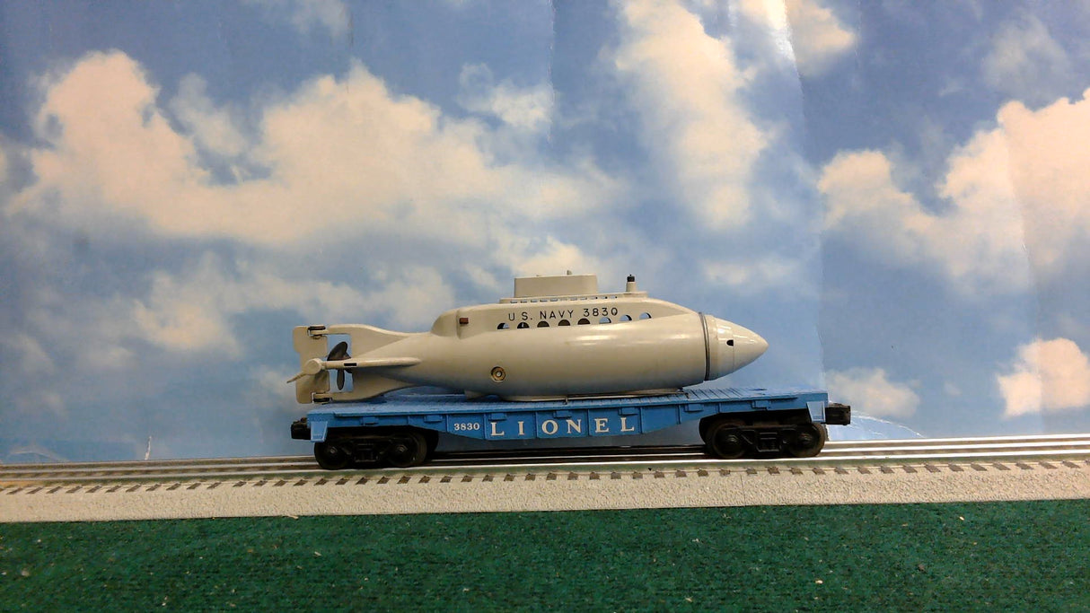 Lionel 3830 Flatcar with Submarine