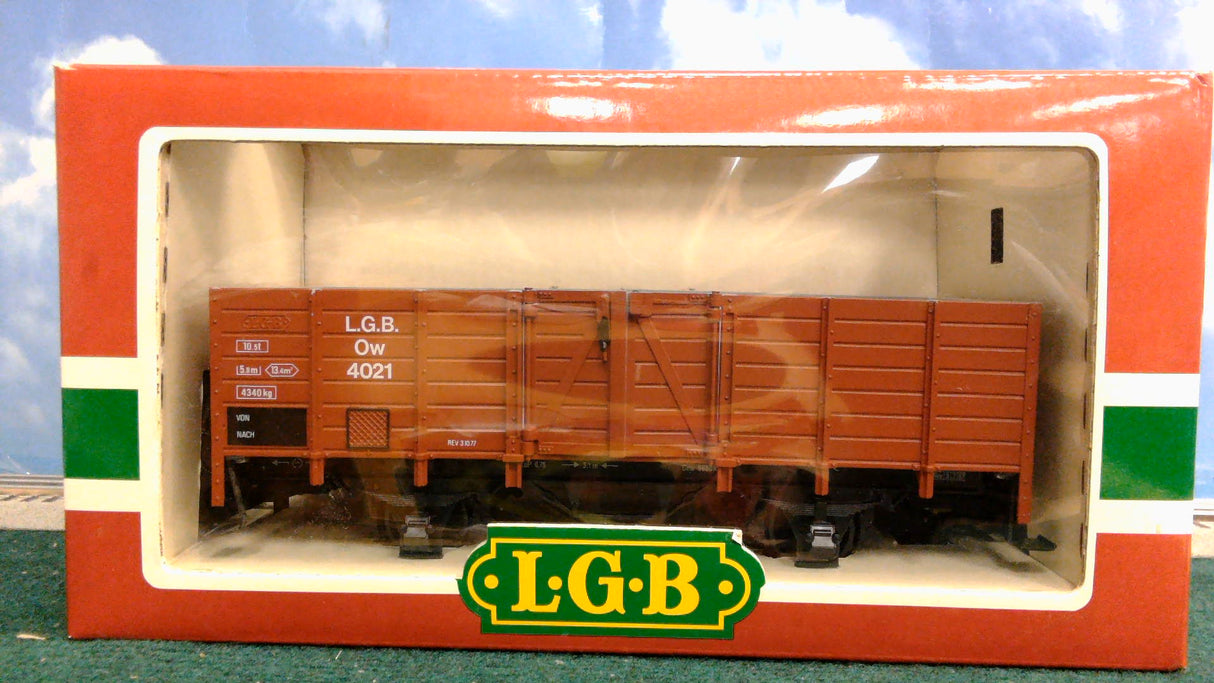 LGB 4021 G Brown Open Freight Car