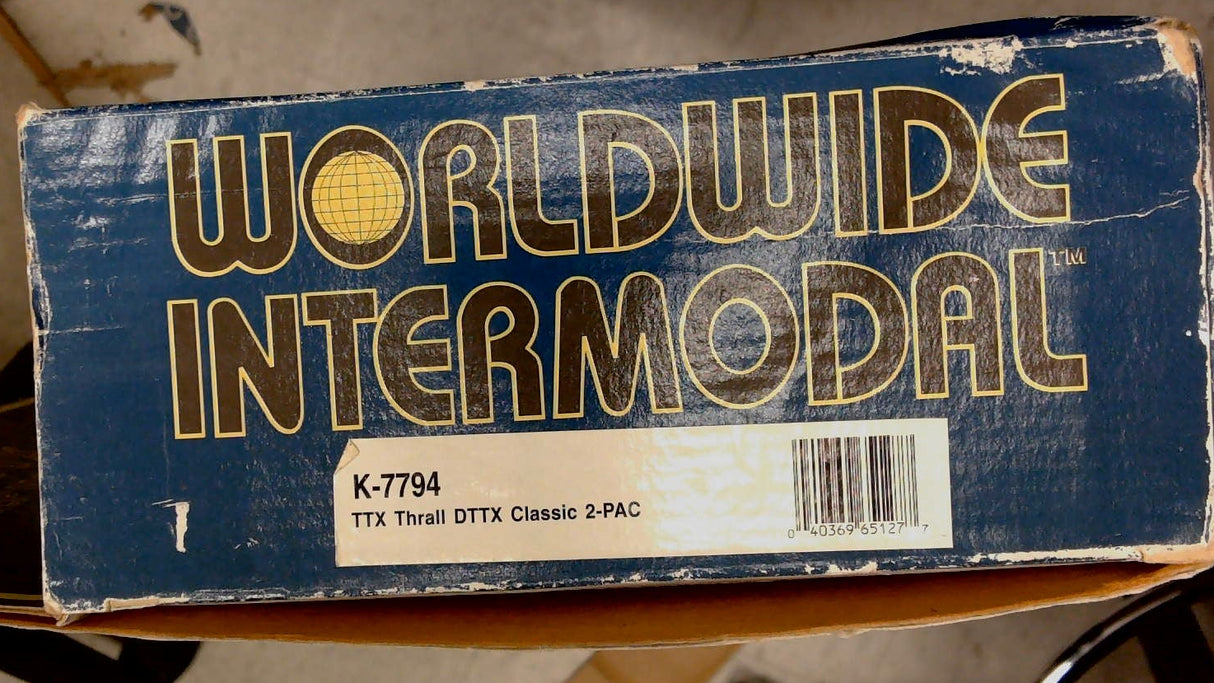 Worldwide Intermodal K-7794 DTTX TTX 2 Pack w/Containers