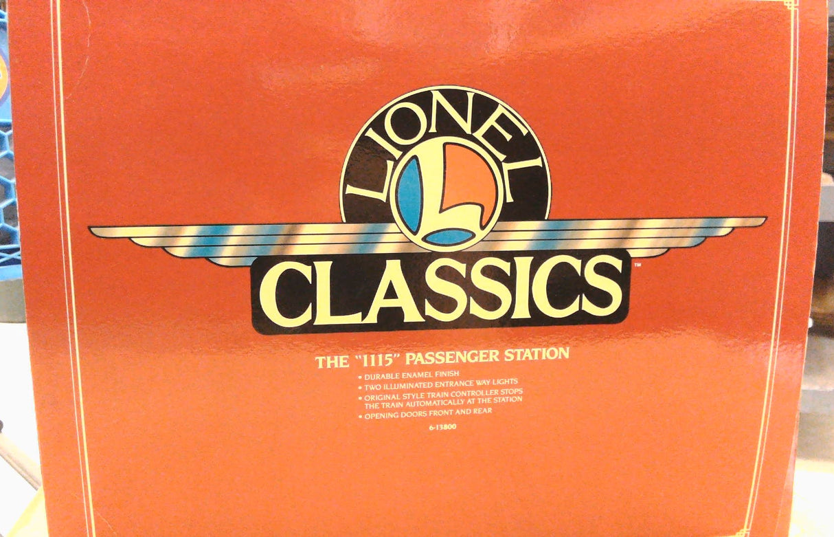 Lionel 6-13800 #1115 Tin Operating Passenger Station