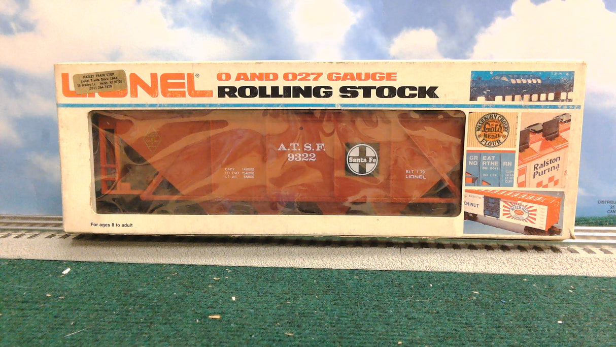 Lionel 6-9322 O Gauge Famous American Railroad Series AT&SF 4-Bay Hopper