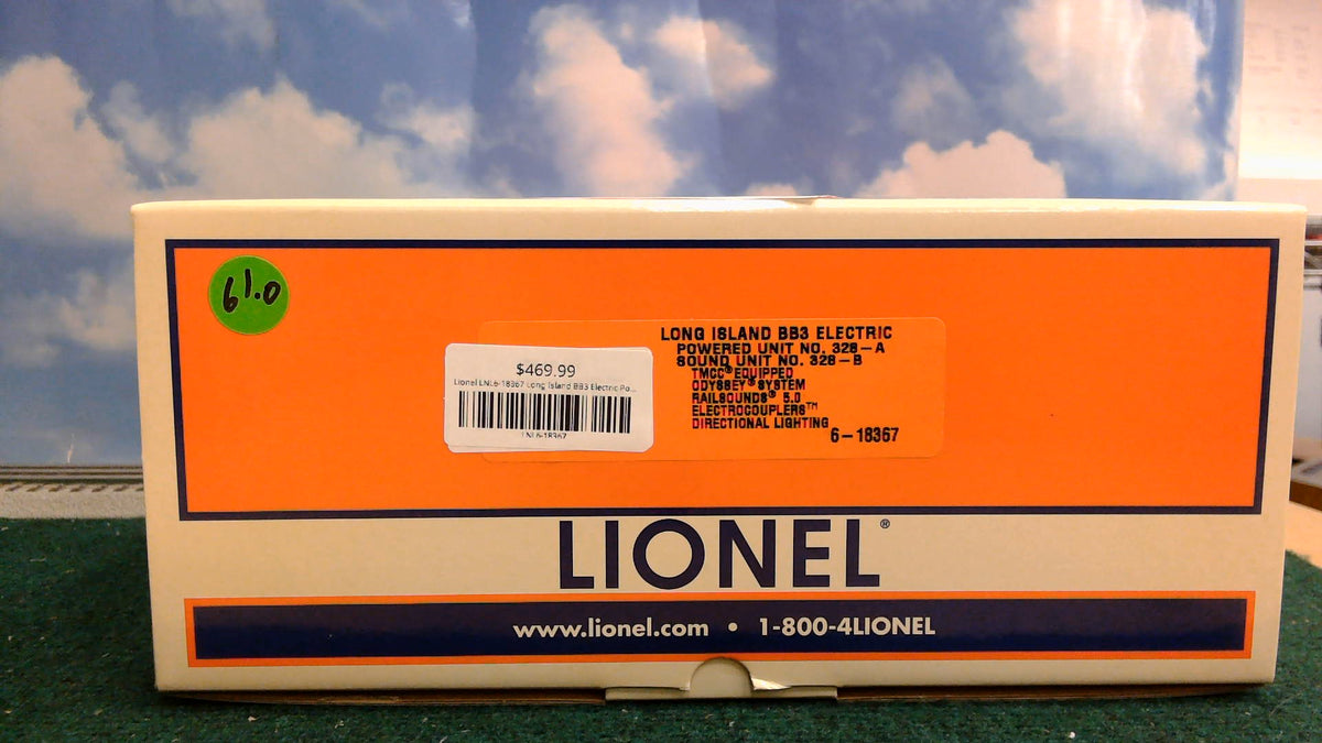 Lionel LNL6-18367 Long Island BB3 Electric Powered Unit #328-A Sound Unit #328-B