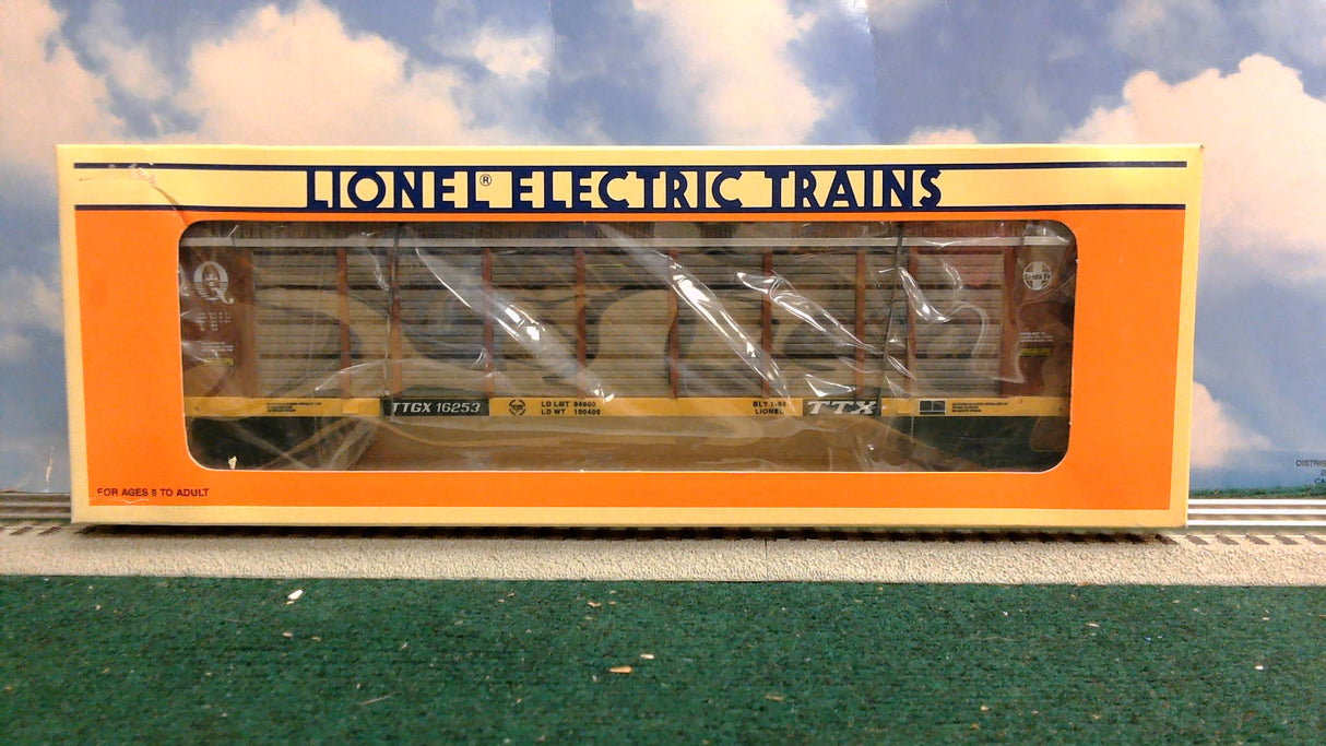 Lionel 6-16253 O Gauge Santa Fe Auto Carrier Car with Screens #16253