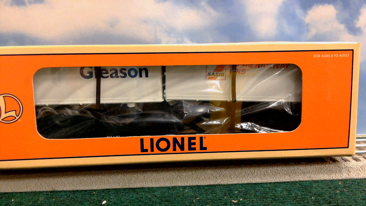 Lionel 6-52114 O Gauge NYC TTOS Flatcar with Gleason & SASIB Trailer