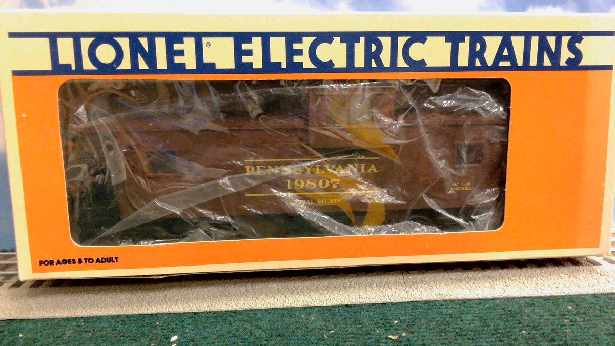Lionel 6-19807 O Gauge Pennsylvania Extended Vision Smoking Caboose