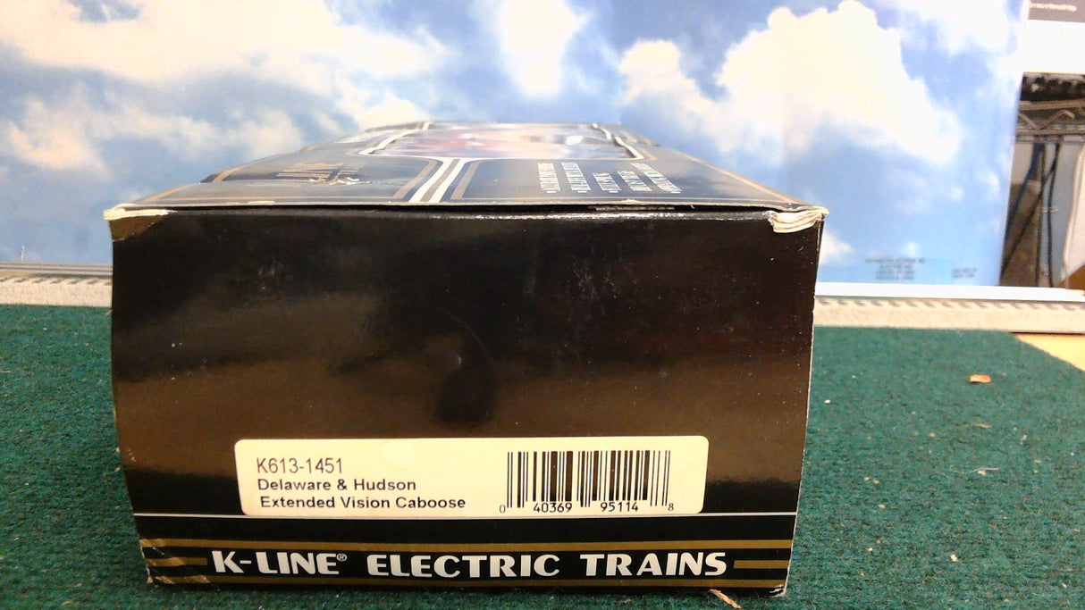 K-LINE K613-1451 DELAWARE & HUNDSON EXTENDED VISION CABOOSE