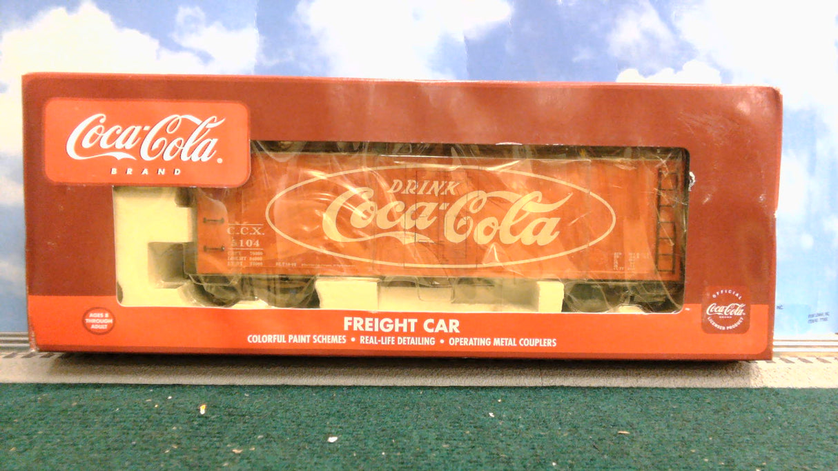 K-LINE K762-5104 COKE BRAND NOSTALGIC WOOD-SIDED REEFER