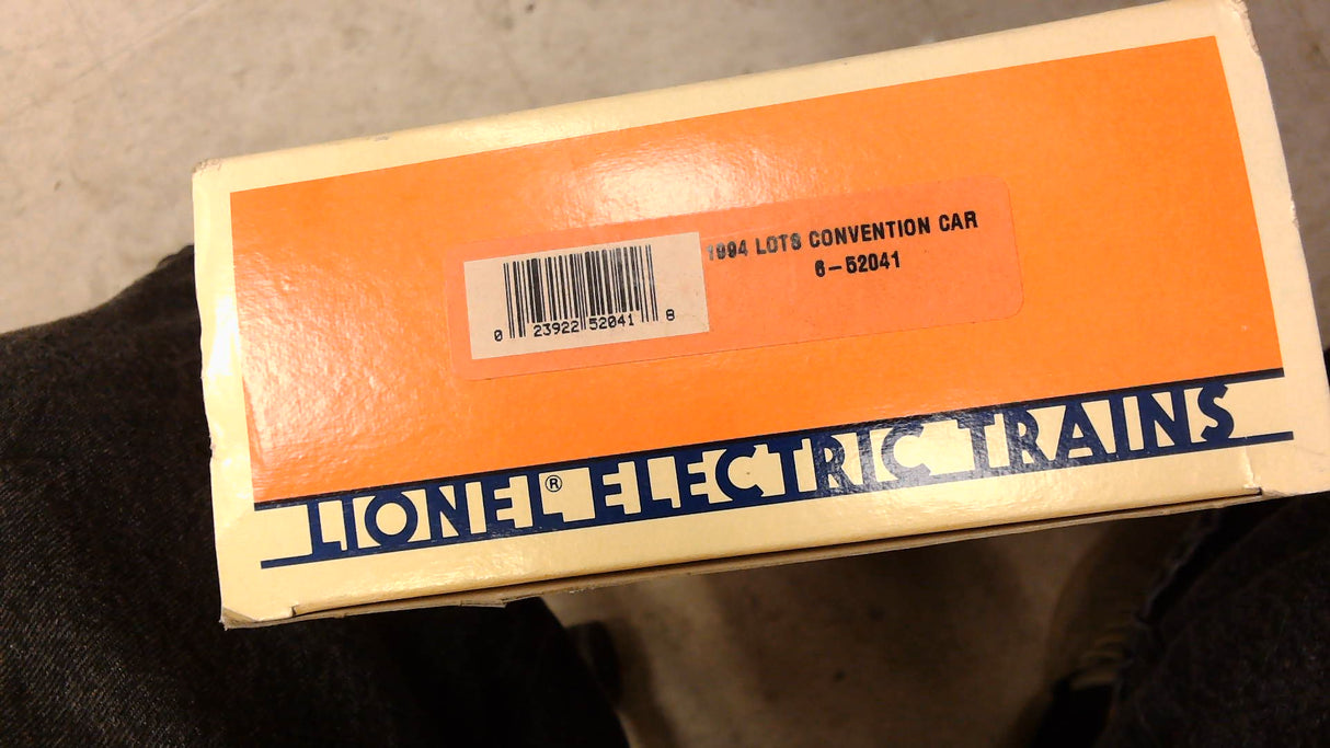 Lionel 6-52041 O Gauge LOTS 1994 Burlington Northern TTUX Flat Car with Trailers