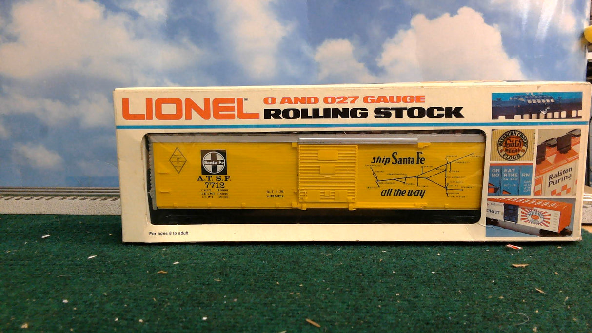 LIONEL 6-7712 FAMOUS AMERICAN RAILROAD SERIES ATSF BOX CAR