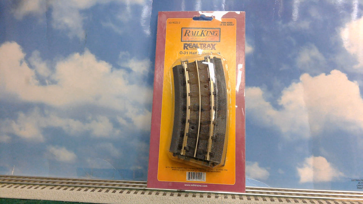 MTH 40-1022-2 REALTRAX O-31 HALF CURVE TRACK