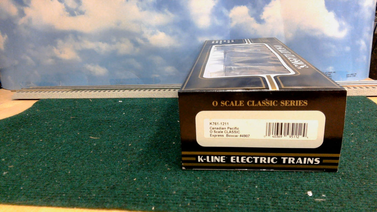K-LINE K761-1211 CANADIAN PACIFIC O SCALE CLASSIC EXPRESS BOXCAR #4907