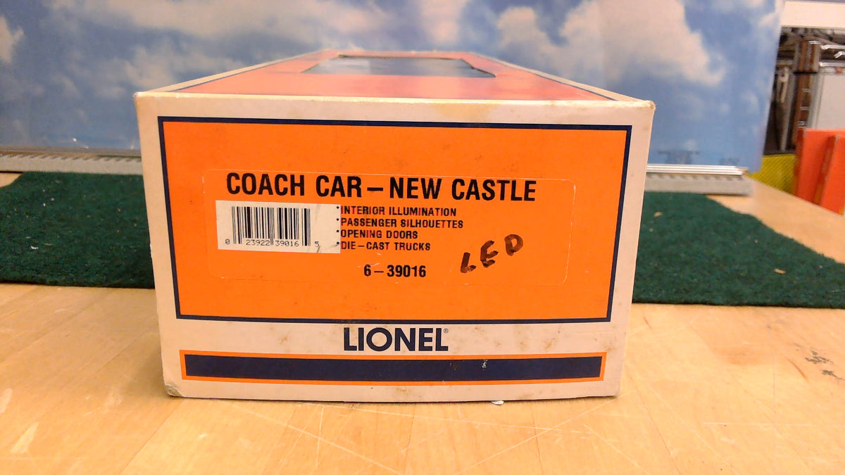 LIONEL 6-39016 COACH CAR -NEW CASTLE BALTIMORE AND OHIO