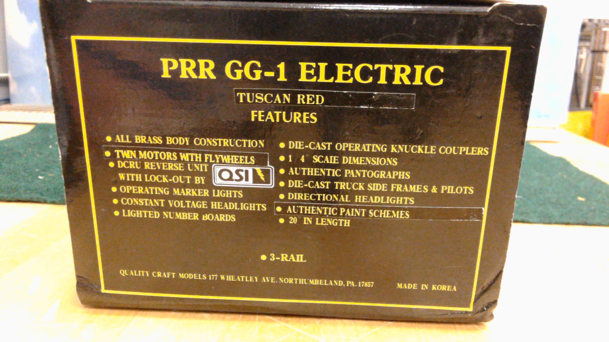 WEAVER PRR GG-1 ELECTRIC TUSCAN RED