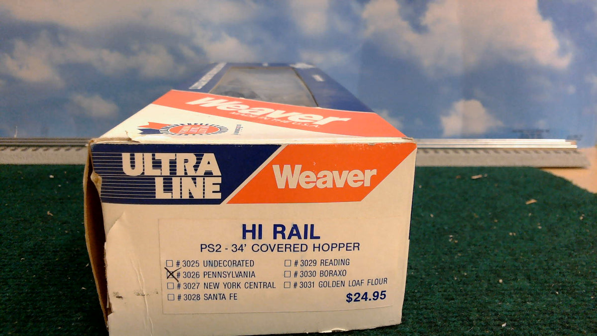 Weaver Hi-Rail PS2-34' Covered Hopper 3026