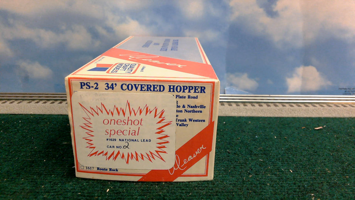 WEAVER #26789 NATIONAL LEAD COMPANY PS-2 34' COVERED HOPPER 3-RAIL