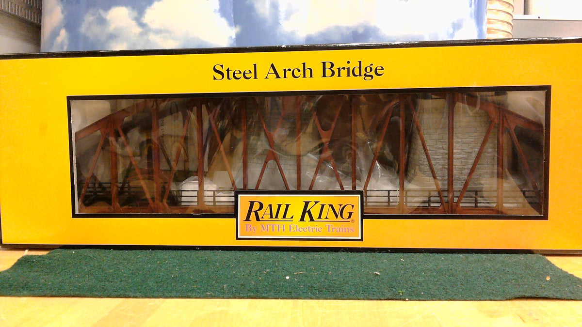 MTH RAILKING 40-1031 RUST STEEL ARCH BRIDGE