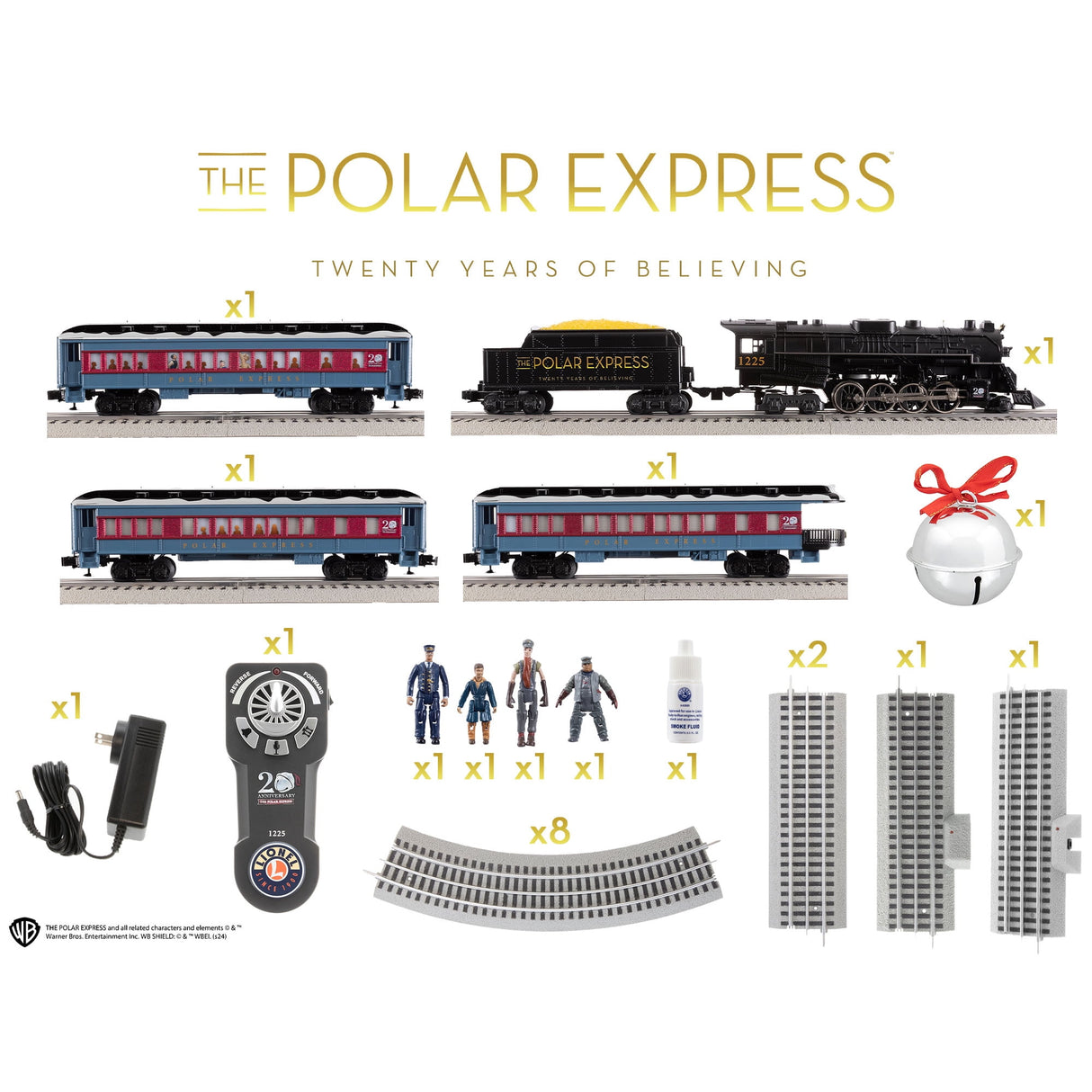 Lionel O RTR Polar Express 20th Anniversary LionChief Set