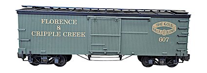 Delton 607 Florence & Cripple Creek Box Car, Green