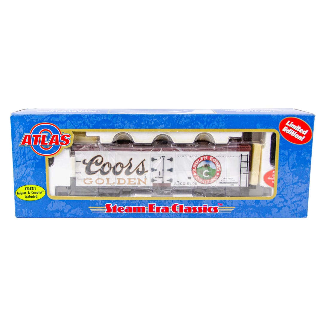 Atlas #8141 Coors 40' Wood Reefer Car (3-Rail)
