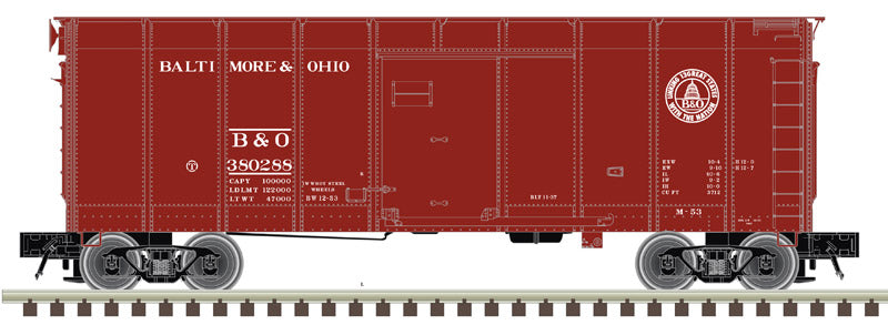 Atlas 3008905 Baltimore and Ohio Wagon Top Box Car (2-Rail)