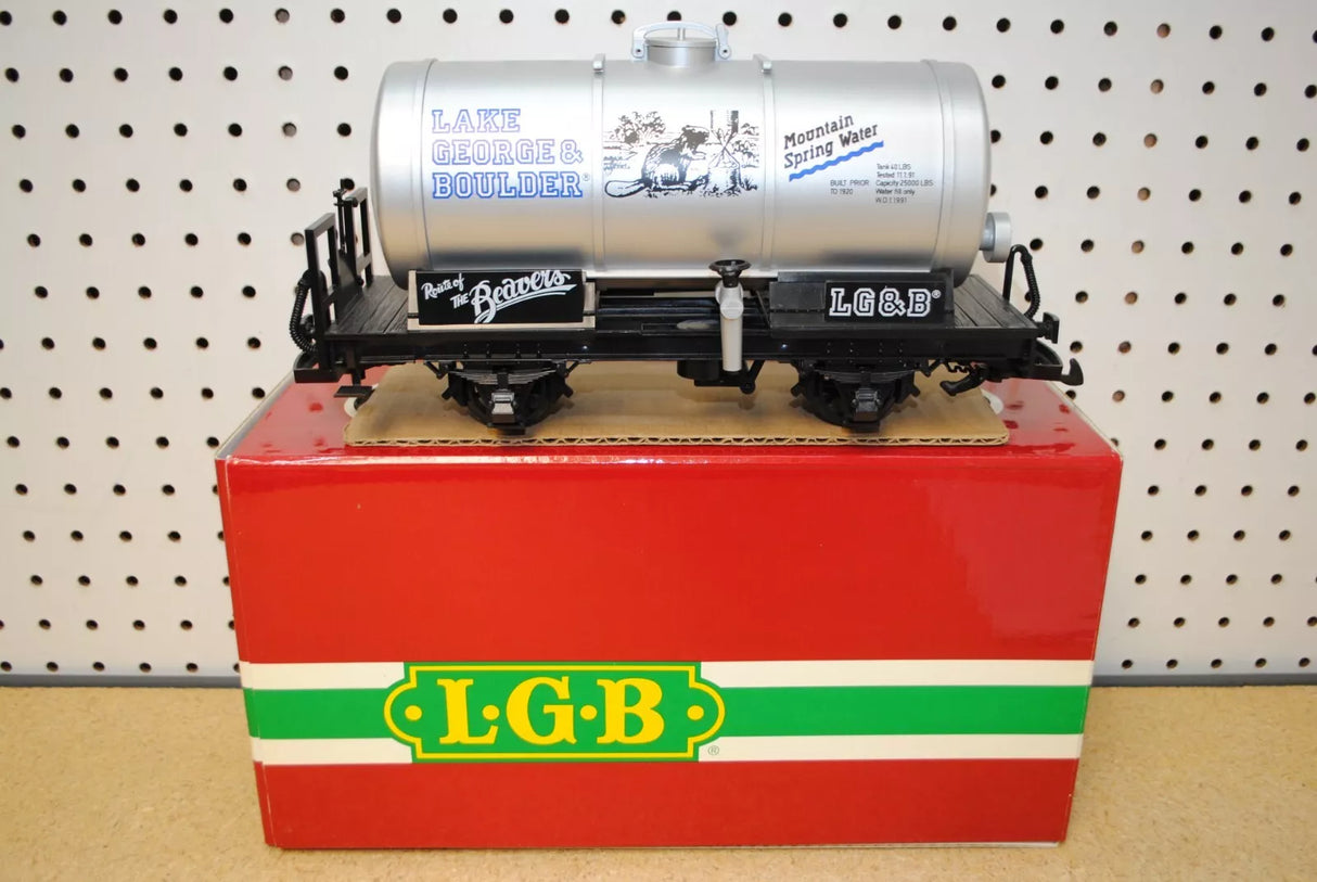 LGB 4140 Lake George & Boulder Two-Axle Tank Car Blue L/N w/Box *G-Scale*