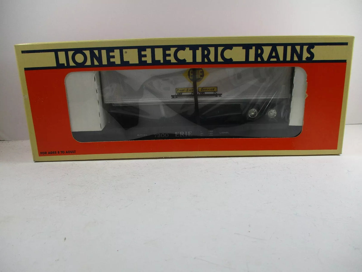 Lionel 6-19415 Erie Flatcar with Trailer