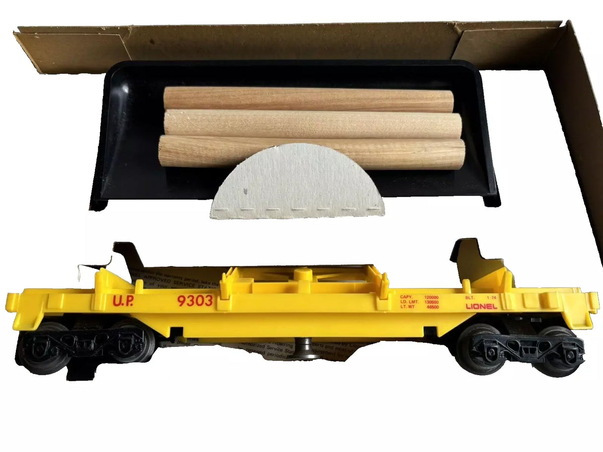 Lionel 6-9303 Union Pacific Operating Log Dump Car W/ Logs