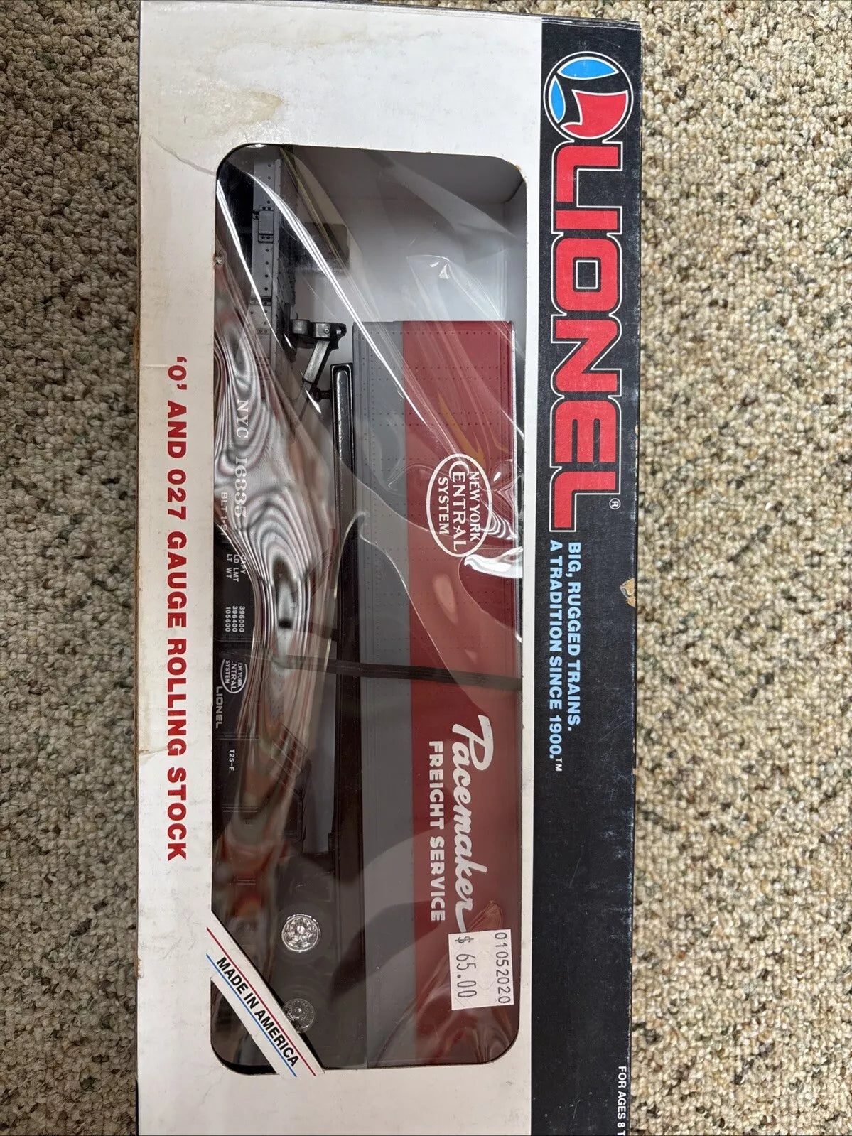 Lionel ~ 6-16335 New York Central Flatcar with Trailer