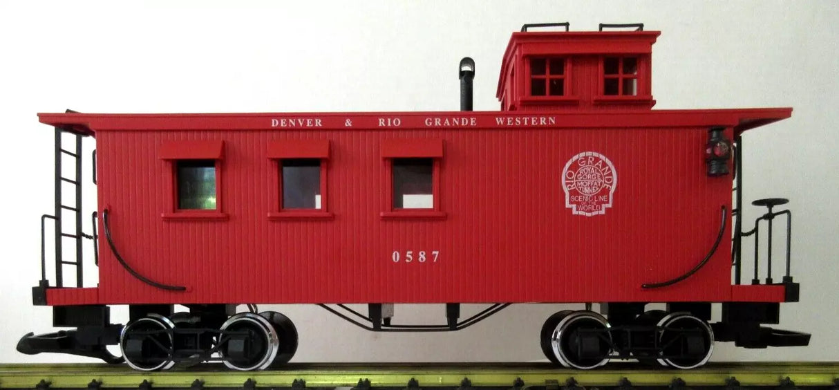 DELTON #0587 RED DENVER & RIO GRANDE WESTERN LONG CABOOSE (Copy)