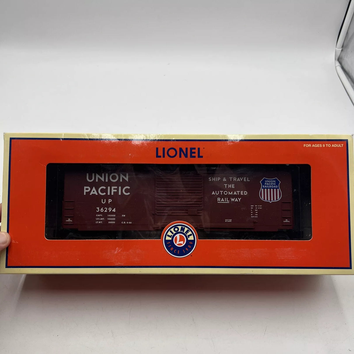 LIONEL 6-36294 O GAUGE UNION PACIFIC HI CUBE BOXCAR #36294 SLIDING DOORS